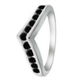 thumbnail image 3 of Aonejewelry 0.35 Ctw. Black Diamond Fashion Faithful Wedding Band In 10K White Gold, 3 of 4