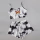 thumbnail image 2 of Conjunto de pijama con estampado de mariposa para mujer, ropa de dormir Sexy de talla grande, traje de Casa de 2 piezas, lencería para estar por casa, camisón de verano, 2 of 4