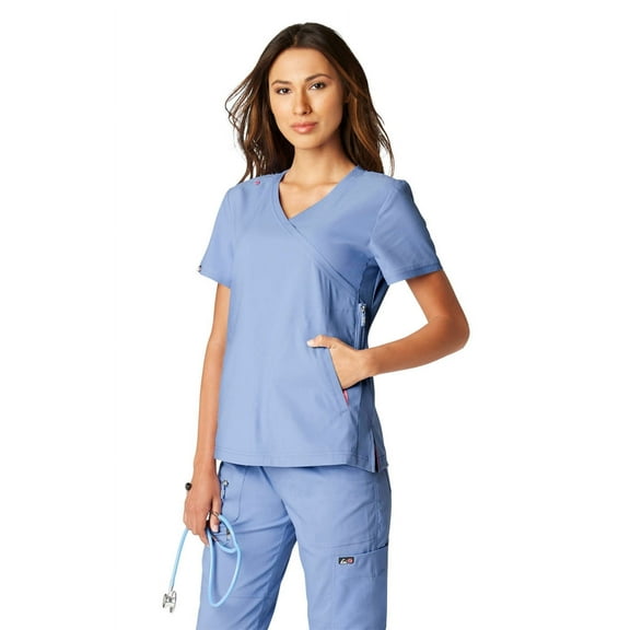 Koi Lite Womens Philosophy 316 Side per Scrub Top-True Ceil-XL