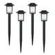 thumbnail image 2 of 4 luces solares para jardín, impermeables, LED, para exteriores, color negro, 2 of 6