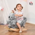 thumbnail image 2 of Caballito Mecedor Koala Qaba para Montar con Sonidos, Gris, 2 of 9