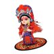 thumbnail image 1 of Estatua de muñeca china, manualidades decorativas para el hogar, adorno de mesa, escultura de estilo chino para centros de mesa, estantería y oficina Mulán, 1 of 8