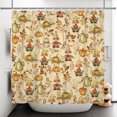 thumbnail image 5 of Nanqianyi Autumn Harvest Shower Curtain,Farmhouse Gnome Pumpkin Waterproof Bathroom Curtain With Hooks,36 x 72 Inch, 5 of 7