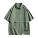 thumbnail image 1 of pstuiky camisetas para hombre, Camisa/top de manga corta con solapa y bolsillo de color liso para hombre camisetas de hombre xxl, 1 of 7