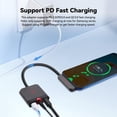 thumbnail image 2 of Adaptador Nubia RedMagic 2 en 1 USB C a auriculares de audio de 3,5 mm, 2 of 7