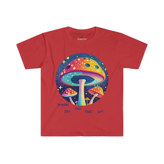 Mushroom Our Where Did The Time Go? Graphic T-Shirt Strange and Cozy Gear