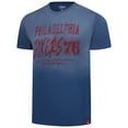thumbnail image 2 of Unisex Sportiqe Royal Philadelphia 76ers Bingham Sun-Fade T-Shirt, 2 of 3