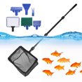 thumbnail image 4 of Aquarium Cleaning Kit 6 In 1 Cleaning Kit Algal Scraper Kit Aquarium Gravel Rake 6 In 1 Aquarium Fish Tank Cleaning Tool Kit Net Brush Algal Scraper Gravel Rake Fork6 In 1 Tool, 4 of 8