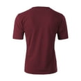 thumbnail image 3 of Ma Croix Mens Active Solid V-Neck T-Shirts Heavy Blend Cotton Short Sleeve, Up to 5XL, 3 of 4