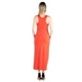 thumbnail image 3 of 24seven Comfort Apparel Racerback Maternity Maxi Dress, 3 of 4