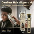 thumbnail image 4 of Professional Hair Clippers and Trimmers Set for Men, Cordless Rechargeable Electric Hair Clippers for Hair Cutting, 4 of 4