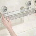 thumbnail image 2 of 4X Light Luxury Style Punch-Free Storage Rack, Shower Suction, Suction Cup Shelf, Shower Dispenser Soap Organizer, 2 of 6