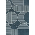 thumbnail image 3 of JONATHAN Y SCANDINAVIAN 5 x 8 Area Rug, Nordby Geometric Arch Striped - Navy/Cream, SCN104A-5, 3 of 10