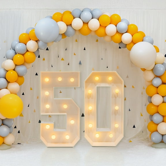 50 Light Up Numbers, 50th Birthday Party Decoration, Light Up Numbers for Birthday Decorations