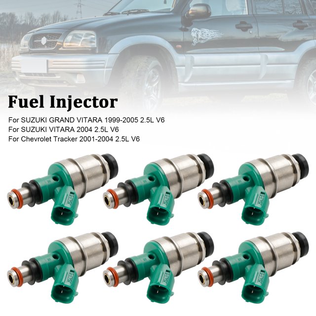 6PCS Fuel Injector 15710-67D00 Fit for Suzuki Grand Vitara Tracker 2.5L JS4J-5
