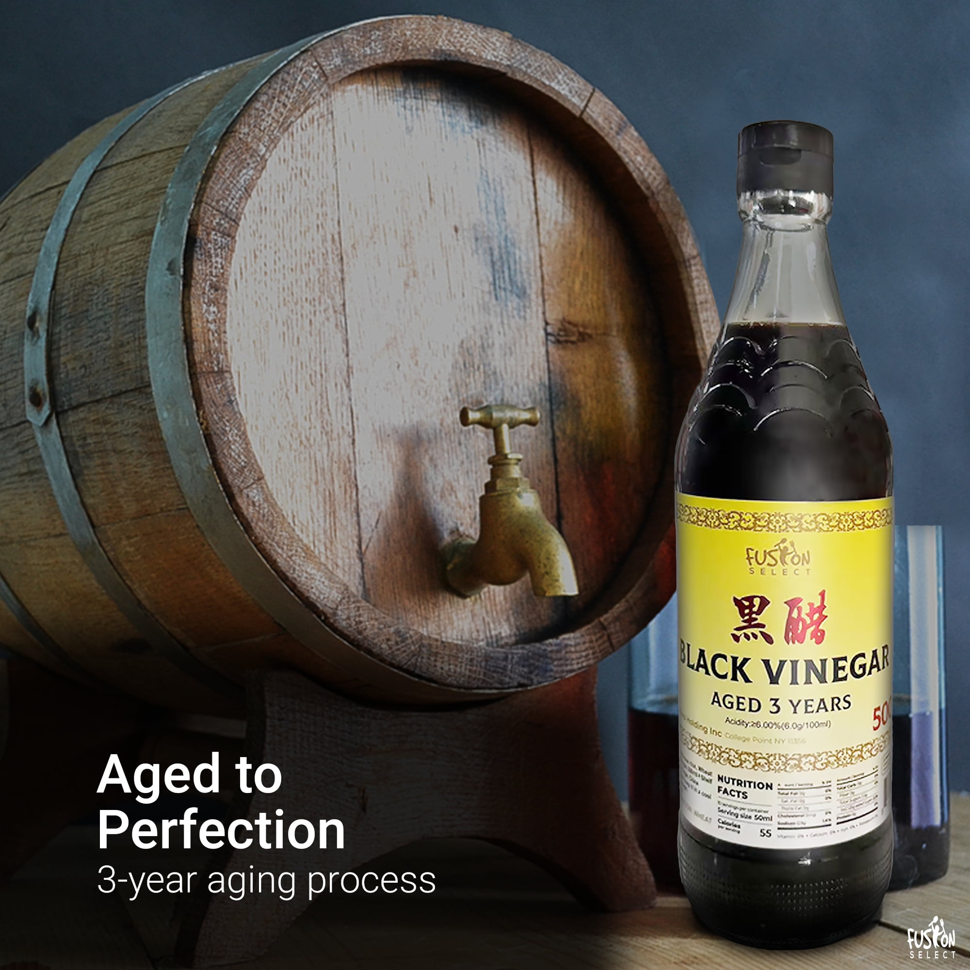 Fusion Select Chinkiang Black Vinegar, 500ml