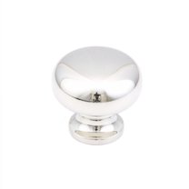 Schaub And Company 706 Baroque 1-1/4" Solid Brass Traditional Mushroom Round Smooth Luxury