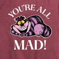 thumbnail image 3 of Alice In Wonderland - You're All Mad - Women's Short Sleeve Graphic T-Shirt, 3 of 5