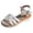 White, variant on Women's Wedge Platform Sandals Espadrilles Dressy Comfortable Summer Shoes Open Toe Ankle Strap Buckle Breathable Boho Heels Beige Size 8.5