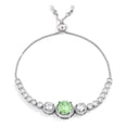 thumbnail image 2 of Precious Stars Adjustable Silvertone Cubic Zirconia Bolo Tennis Bracelet, 2 of 2
