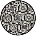 thumbnail image 2 of Safavieh Chelsea Hollie Geometric Area Rug, Black/Ivory, 5'6" x 5'6" Round, 2 of 8