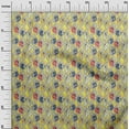 thumbnail image 3 of oneOone Cotton Poplin Twill Yellow Fabric Kalamkari Fabric For Sewing Printed Craft Fabric By The Yard 56 Inch Wide, 3 of 5