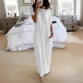 thumbnail image 2 of LIaqionyy Women's Maxi Dress Short Sleeve Oversized Casual Loose Flowy Lounge Long Dresses with Pockets, 2 of 5