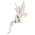 thumbnail image 2 of Escultura de hada sentada de resina pintada a mano con detalles realistas y revestimiento protector, bonita estatua de hada para decoración de jardín., 2 of 14