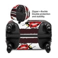 thumbnail image 4 of Bixox Washable Ladybugs on Black and White Striped1 Printed Luggage Cover, Fashion Suitcase Protector Fits for X-Large luggage, 4 of 8