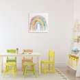 thumbnail image 3 of Stupell Industries Contemporary Pastel Rainbow with Gold Accents Canvas Art, 17 x 17, by Creative Studio, 3 of 8