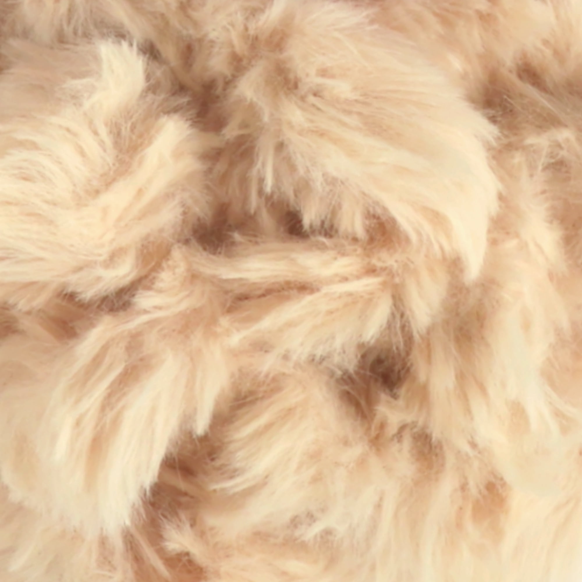 JubileeYarn Fun Finger Faux Fur Loops Yarn - 200g/Skein Jumbo Polyester - Sand - 4 Skeins