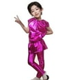 thumbnail image 2 of Gunia Girls Sequin Top Glitter Sleeveless Dance Blouse Performance Dancewear Party Sparkly Tops For Girl Purple, 2 of 3