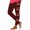 Wine, variant on Women's Valentine's Day Printed Tight Pants Stretchy Casual Hip Lifting Daily Wear Yoga Workout Leggings Black S