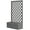 Dark Gray, variant on Beyamis Raised Garden Bed Spring, Wooden Planting Planter Box with Trellis and Drain Holes for Climbing Vine Plants, Brown