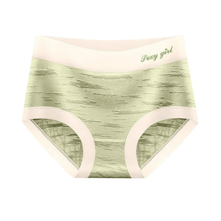 

wendunide pajama set for women Women s Underwear Panties Seamless Flower Print High-waist Lace Intimates Green XL