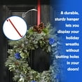 thumbnail image 5 of A1U Metal Wreath Hangers (RED), Christmas Fall Halloween Easter Holiday Ornaments Accessories Hanging Wreaths Over Door Lightweight Durable Handy Multi-usage Single Hook Decorations, 1 ct. (14 in.), 5 of 7