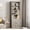 Grey, variant on FOLDLIFE Farmhouse Bookcase,6-Tier Bookshelf with Double Doors and 4 Open Shelves,for Living Room, BedRoom,Kitchen,Grey