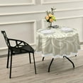 thumbnail image 7 of SKYSONIC White Pattern Round Tablecloth,Washable Oil Proof Table Cover for Kitchen Holiday Party Wedding Picnic Decoration, 7 of 7