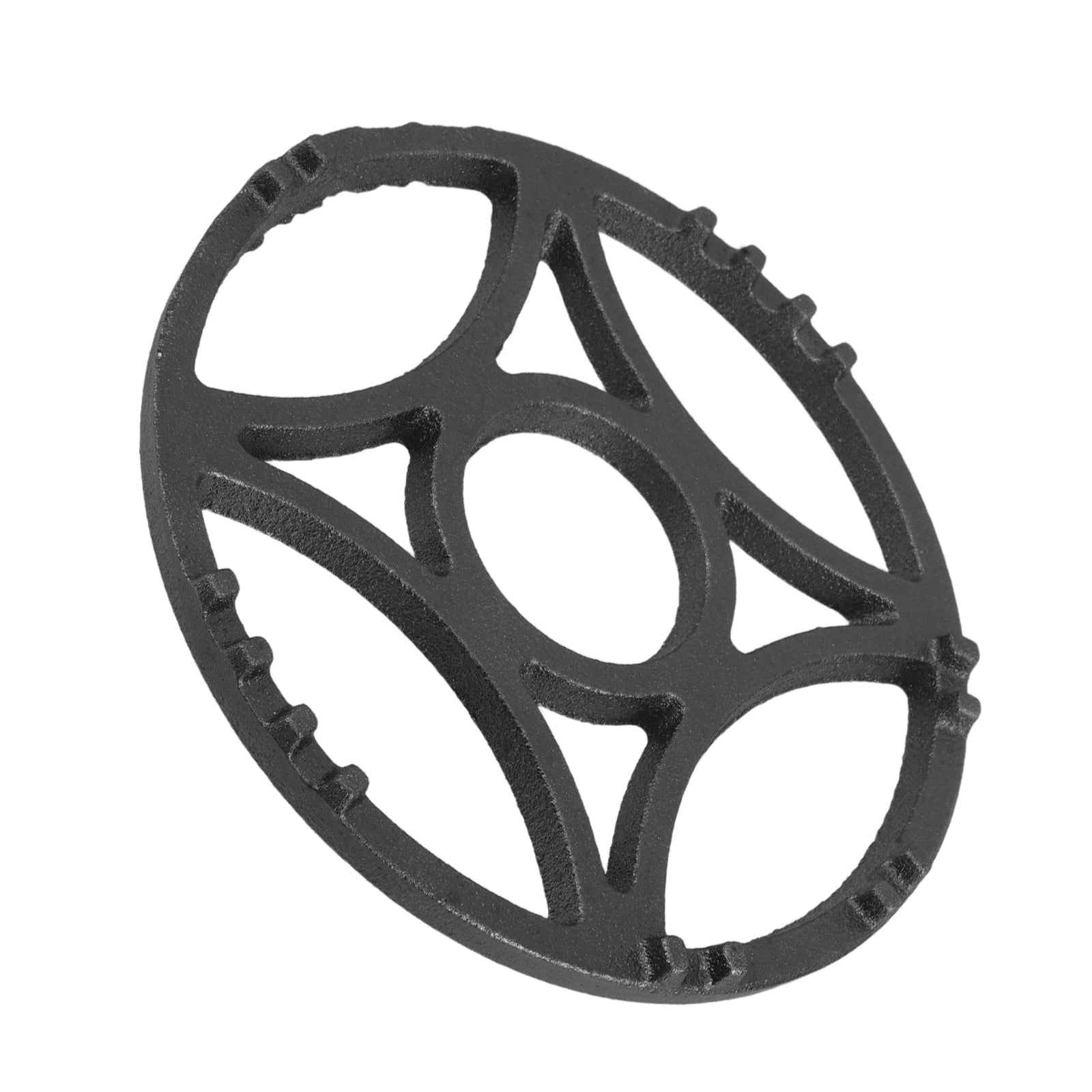 Worgeous Gas Stove Wok Ring Nonslip Burner Grate Cast Iron Flat Pot Rack for Small Cookware Espresso Pots, Milk Boilers, and Butter Warmers 17.5cm
