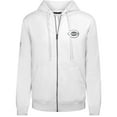 thumbnail image 2 of Men's Levelwear White Cincinnati Reds Podium Banner Arch Full-Zip Hoodie, 2 of 3
