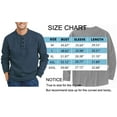 thumbnail image 5 of GENTS BLISS Henley Sweatshirts for Men Long Sleeve Crew Neck Men Sweatshirts Casual Pullover Tops with Pocket, 5 of 6