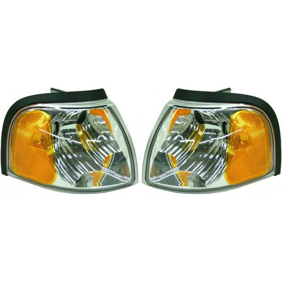 CarLights360: For 2001-2008 Mazda B3000 Turn Signal/Parking Light Assembly Driver and Passenger Side Pair DOT Certified - Replaces MA2520119 MA2521119