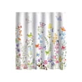 thumbnail image 2 of Polyester Shower Curtain with Hooks, Water-Repellent Floral Printed Bathroom Decor, Multicolor, 180x180 cm (12 Hooks Included), 2 of 6