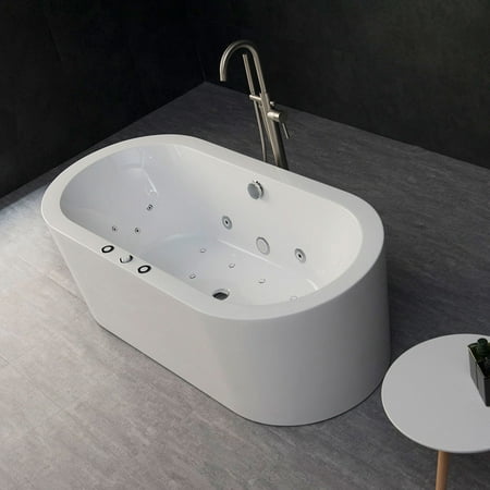 WOODBRIDGE 67" x 32" Freestanding Bathtub Whirlpool Water ...