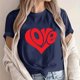 thumbnail image 5 of Camisetas de Manga Corta para Mujeres, Camiseta de Cuello Redondo Impresa de Moda, Primavera Y Verano Casual, 5 of 8