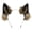 Brown, variant on SmartBy Headband Furry Wolf Ear Cosplay Prop Head Decoration Elastic Anti-slip Contrast Color Unisex Halloween Party Masquerade Headband