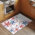 thumbnail image 3 of Independence Day Star Washable Small Entryway Area Rugs 2'x3', 4th of July American Flag Red Blue Star Low Pile Throw Rug Non-Slip Sturdy Edge Binding Carpet for Front Door Floor Room Entry, 3 of 9