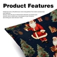 thumbnail image 2 of Christmas Velvet Throw Pillow Covers Set of 2 - 16x16, 18x18, 20x20 Inches - Unique Patterns for Bed, Chair for Various Occasions, 2 of 6