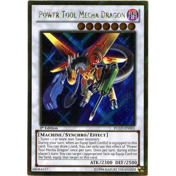 YuGiOh Premium Gold Power Tool Mecha Dragon PGLDEN005