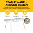 thumbnail image 4 of Teal Green Eucalyptus Leaves Table Cloths for 8 Foot Rectangle Tables, Spring Plants Leaves Country Patio Waterproof Elastic Fitted Tablecloths, Washable Rectangular Table Cover for Camping, 4 of 8